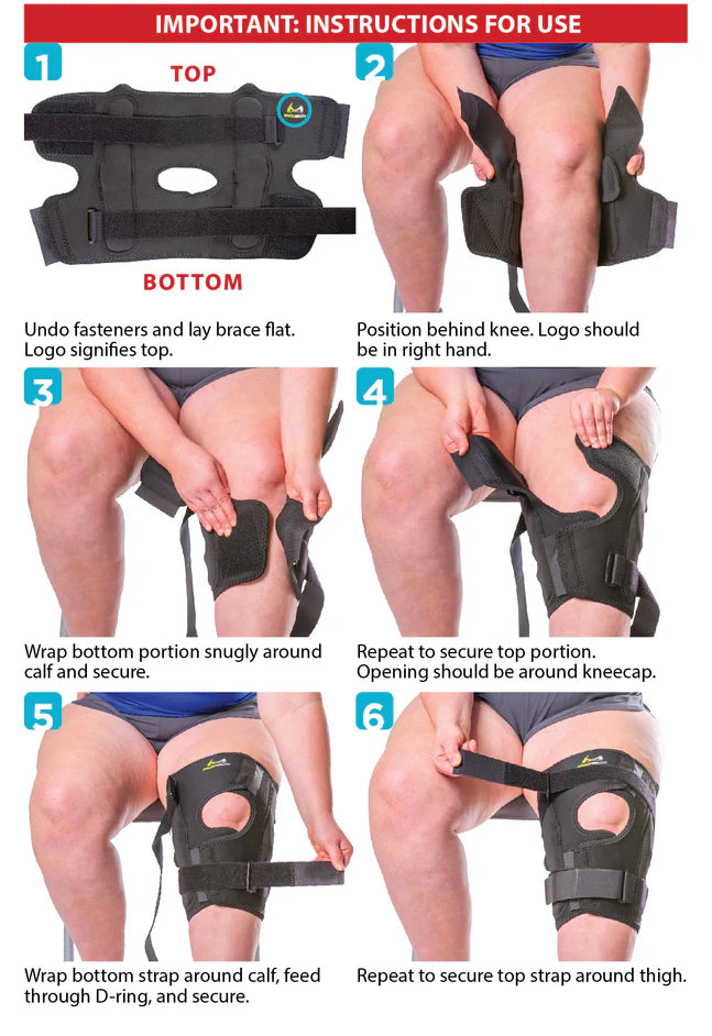 Anti-Slip Knee Brace. Built for Bigger Legs with TwinStrapβ’