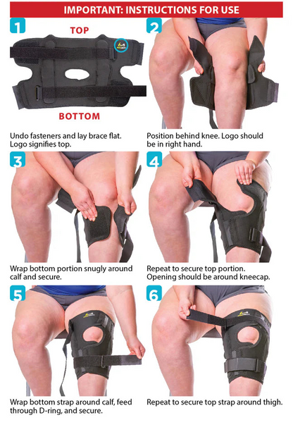 Anti-Slip Knee Brace. Built for Bigger Legs with TwinStrap™