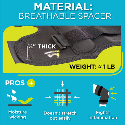 Plus-Size Knee Brace for Obesity – Bariatric Non-Slip Knee Support for Overweight and Obese Person with Large Thighs and Big Legs