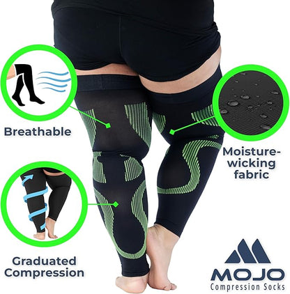 Wide calf sleeve for better blood circulation