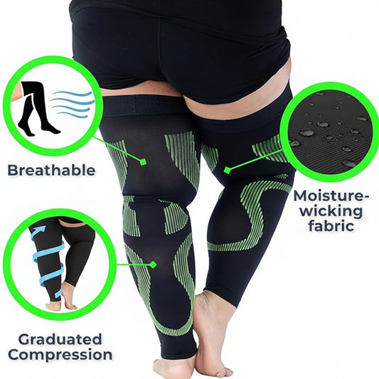 Wide calf sleeve for better blood circulation