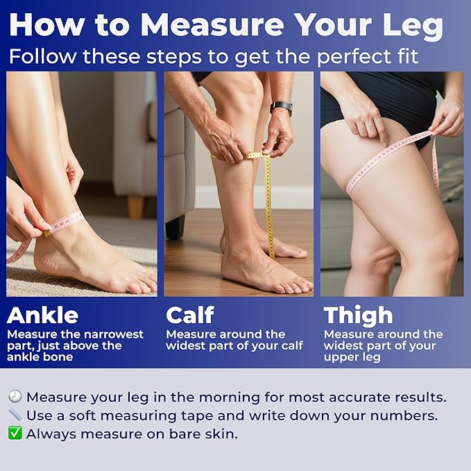 Wide calf sleeve for better blood circulation