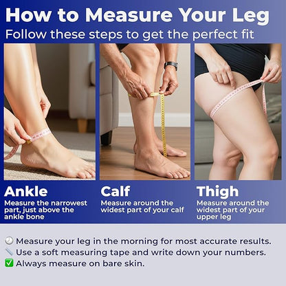 Wide calf sleeve for better blood circulation