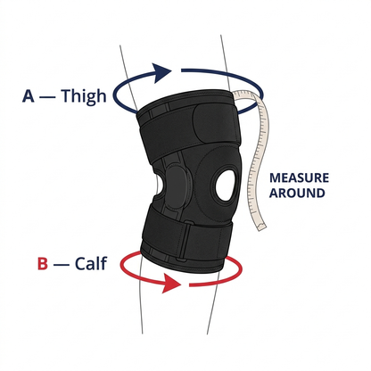 Anti-Slip Knee Brace. Built for Bigger Legs with TwinStrap™