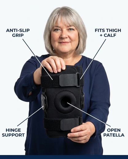 Anti-Slip Knee Brace. Built for Bigger Legs with TwinStrap™