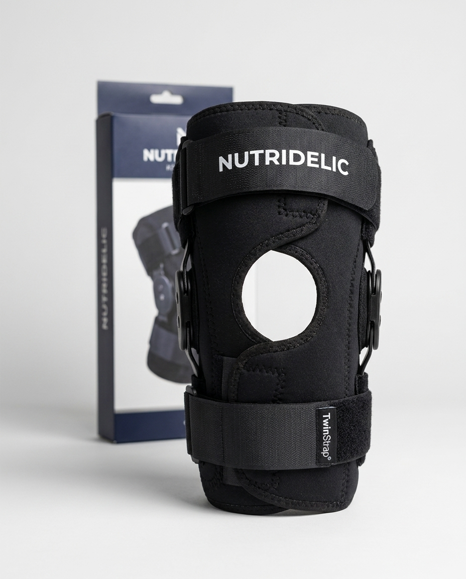 Anti-Slip Knee Brace. Built for Bigger Legs with TwinStrap™